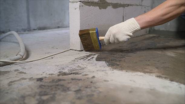SJ Waterproofing Pros Interior Drainage System coverage map for Flanders, NY and surrounding area